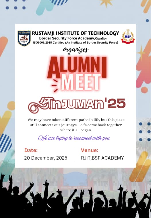 RJIT Alumni Meet Anjuman 2025 Poster