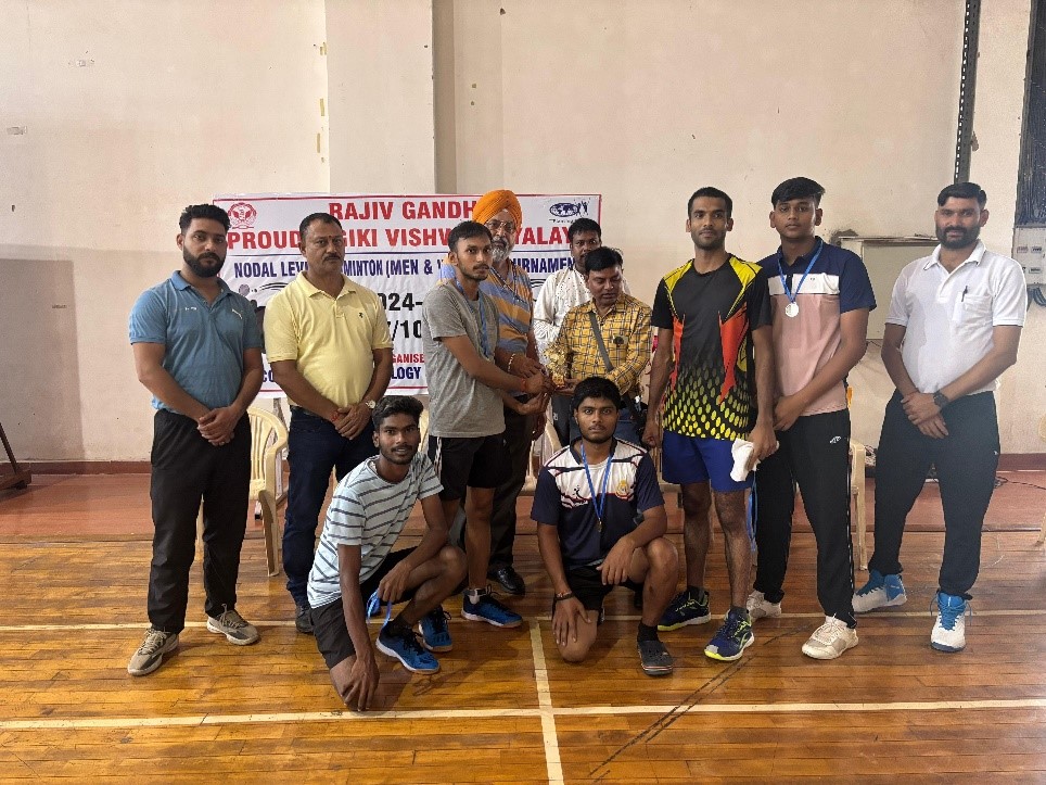 RJIT Badminton Boys Excel: Second at Nodal Level Championship