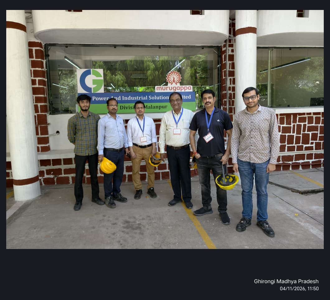 Faculty visit at CG Power, Malanpur