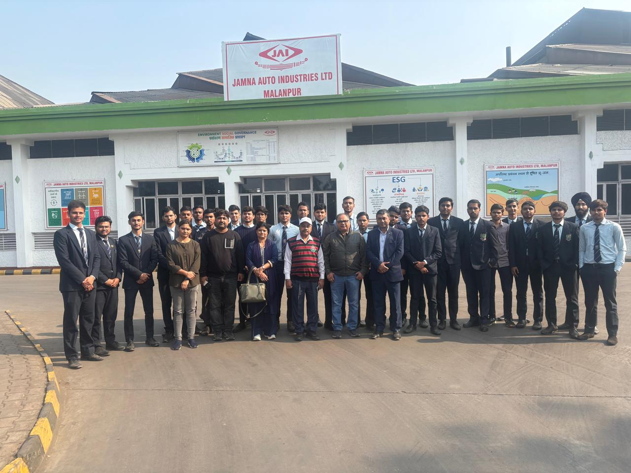 Students at Jamna Auto Ltd